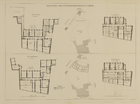 216271 Plattegronden van twee ontwerpen voor de verbouwing van het huis Beuckenburch (Kromme Nieuwegracht F 381) te ...